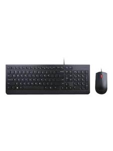 Lenovo Essential Wired Combo - keyboard and mouse set - Lithuanian - Keyboard and mouse set - Litouws - Zwart