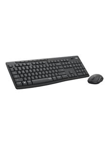 Logitech MK295 Silent - Toetsenbord and Muis set - QWERTZ - Czech - graphite - Keyboard and mouse set - Tsjechisch - Zwart