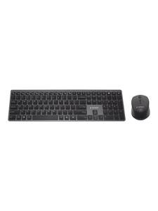 Gembird Achtergrondverlichting Pro Business Slim Draadloos PC set - Toetsenbord and Muis set - QWERTY - US - Zwart - Keyboard and mouse set - Engels - VS - Zwart