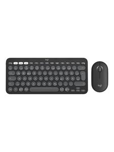 Logitech Pebble 2 Combo - Keyboard and mouse set - Universal - Grijs
