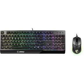 MSI Vigor GK30 combo - Toetsenbord and Muis set - US - Keyboard and mouse set - Engels - VS - Zwart
