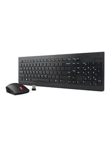 Lenovo Essential Wireless Combo - keyboard and mouse set - Slovak - Keyboard and mouse set - Slowaaks - Zwart