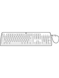 HP E BFR with PVC Free Kit - Keyboard and mouse set