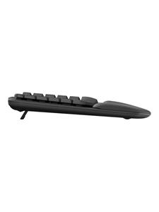 Logitech Wave Keys - keyboard - QWERTZ - German - graphite - Toetsenbord - Duits - Grijs