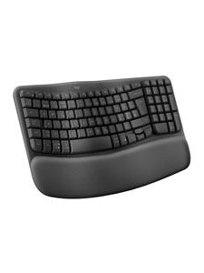 Logitech Wave Keys - Graphite - ND - Ergonomisch toetsenbord - Noords - Zwart