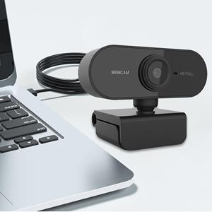 3d printing machine USB 1080P-webcamera met microfoon Desktop Laptop Webcam voor live streaming Opname Videogesprek 1080P zwart