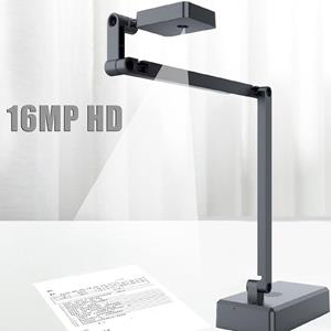 3d printing machine 4K USB-documentcamera 16MP webcam Visualiser Beeldomkering Opvouwbaar voor live demo Webconferenties zwart