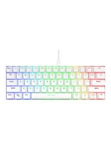 Deltaco GAMING mini mechanical Toetsenbord (US) - Gaming toetsenbord - Engels - VS - Wit