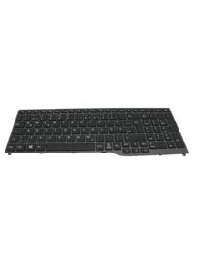 Fujitsu  notebook replacement keyboard - German - black - Notebook replacement keyboard - Duits - Zwart