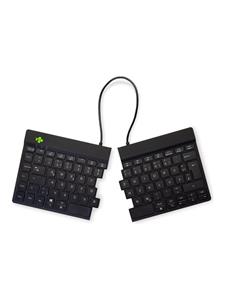 R-Go Tools R-Go Split Break - keyboard - with integrated break indicator - QWERTZ - German - black - Toetsenbord - Duits - Zwart