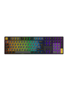 Akkogear 5108B Plus-S Black & Gold V3 V3 Cream Yellow Pro - Gaming Tastatur - Nordisk - Sort - Zwart
