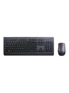 Lenovo Professionele Combo - Keyboard and mouse set - Portugees - Zwart