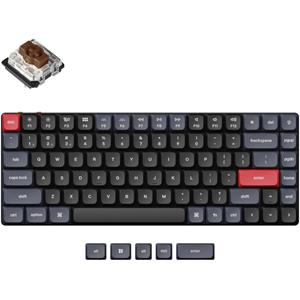Keychron K3 Pro Brown Switch Wireless Low Profile Mechanical Keyboard | Black - Toetsenbord - Engels - Zwart