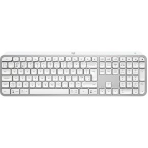 Logitech 920-011585 toetsenbord RF-draadloos + Bluetooth QWERTY Brits Engels Aluminium, Wit