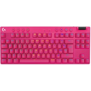 Logitech G PRO X TKL toetsenbord RF-draadloos + Bluetooth AZERTY Frans Magenta