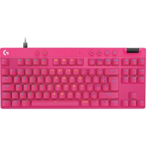 Logitech G PRO X TKL RAPID toetsenbord Gamen USB AZERTY Frans Roze