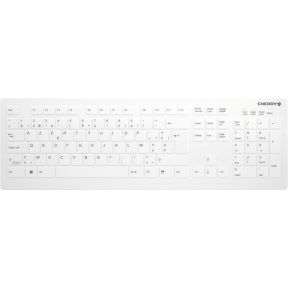 Cherry AK-C8112 toetsenbord Medisch RF Draadloos AZERTY Belgisch Wit