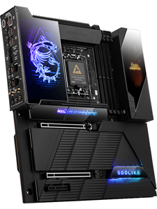 MSI MEG Z890 GODLIKE Moederbord - Intel Z890 - Intel LGA1851 socket - DDR5 RAM - Extended ATX
