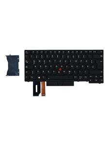 Lenovo  notebook replacement keyboard - with Trackpoint UltraNav - German - black - Notebook replacement keyboard - Duits - Zwart