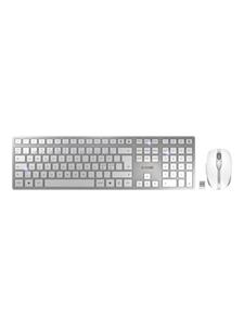 Cherry DW 9100 - Keyboard and mouse set - Noords - Wit