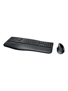 Kensington Pro Fit Ergo Wireless Keyboard and Mouse - Keyboard and mouse set - Spaans - Zwart