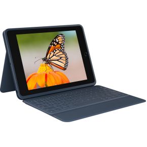 Logitech Rugged Combo 3 - keyboard and folio case - classic blue - Keyboard and folio case - Blauw