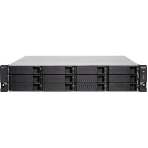 QNAP TS-h1283XU-RP NAS Rack (2U) Ethernet LAN Zwart E-2136