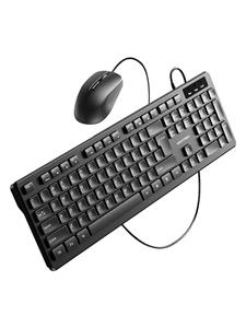 Vention Wired Keyboard + Mouse + Mouse Pad Set KTCB0-EN - Keyboard and mouse set - Zwart