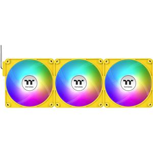 Thermaltake CT140 EX ARGB Sync PC Cooling Fan Bumblebee 3 Pack PC-ventilator Geel (b x h x d) 140 x 140 x 25 mm