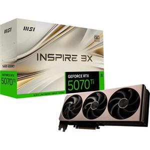 MSI 16GB D7 RTX 5070 Ti 16G INSPIRE 3X O grafische kaart