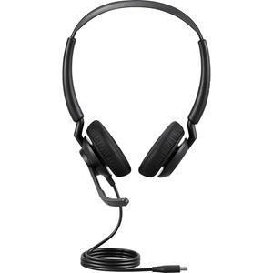Jabra Engage 50 II On Ear headset Telefoon Kabel Stereo Zwart Noise Cancelling, Ruisonderdrukking (microfoon) Headset, Volumeregeling, Microfoon uitschakelbaar
