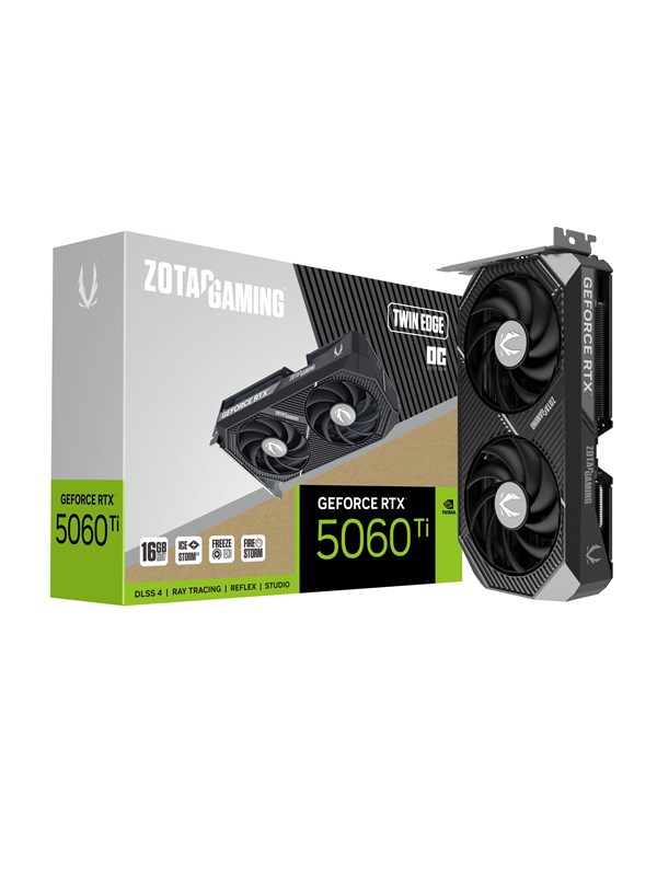 Zotac GeForce RTX 5060 Ti Twin Edge OC - 16GB GDDR7 RAM - Grafische kaarten