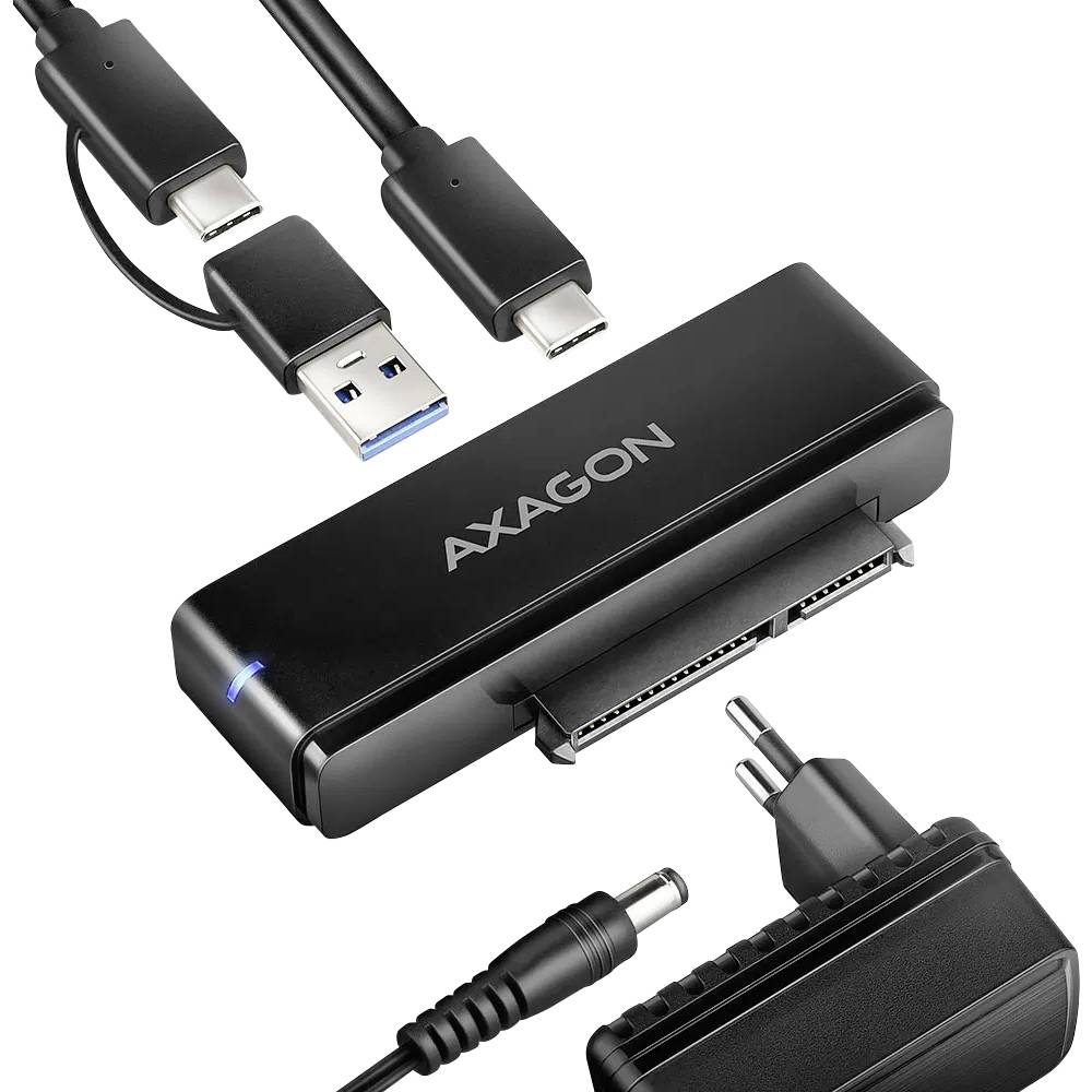 AXAGON ADSA-FPX FastPortX SATA zu USB-C 3.1 Adapter - schwarz USB-combi-hub