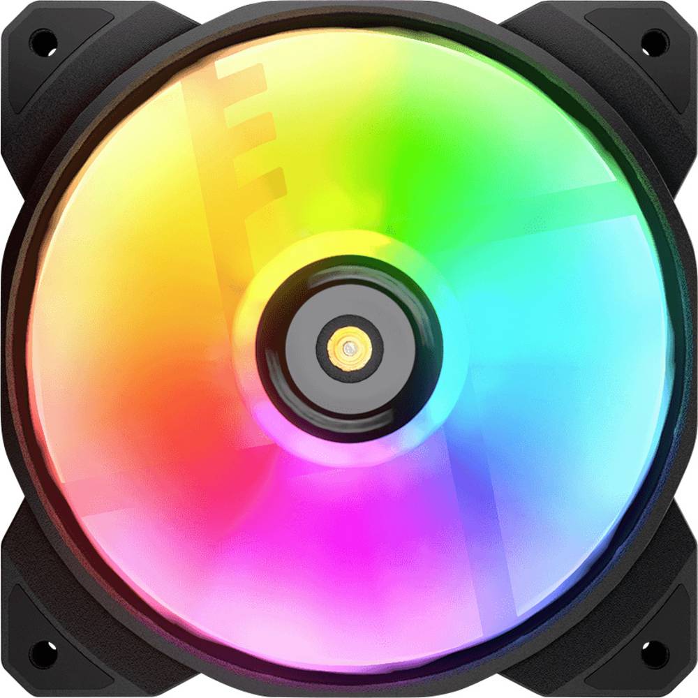 Cougar CGR-CF-MHP12HB3-RGB PC-ventilator Zwart, Wit (b x h x d) 120 x 28 x 120 mm