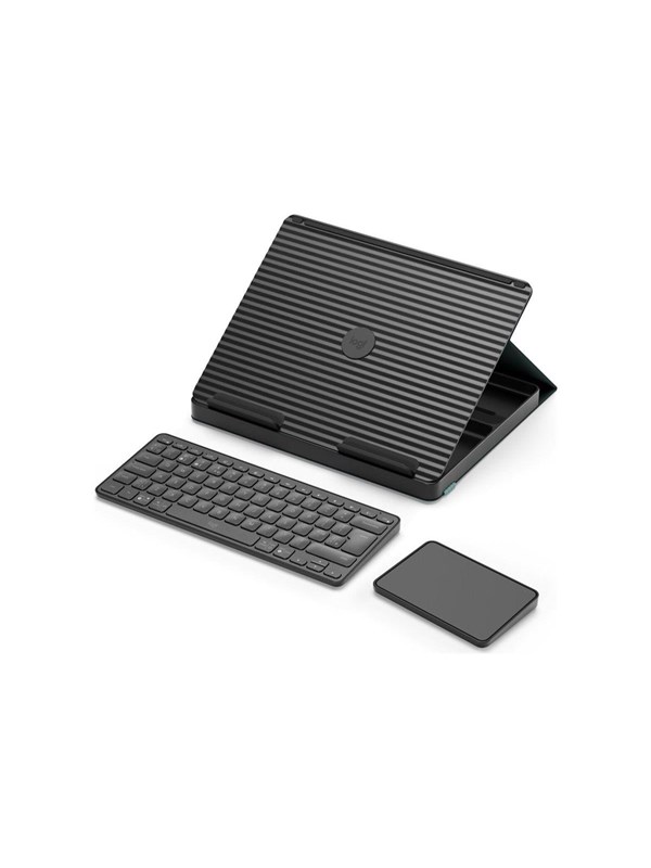 Logitech Casa Pop-Up Desk - Nordic Calm (UK) - Keyboard and touchpad set - Engels - VK - Grijs