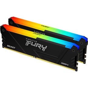 Kingston Technology FURY Beast RGB geheugenmodule 64 GB 2 x 32 GB DDR4 3600 MHz