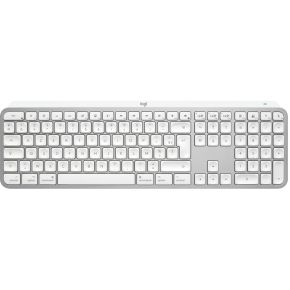 Logitech MX Keys S for Mac toetsenbord Kantoor RF-draadloos + Bluetooth AZERTY Frans Aluminium, Wit