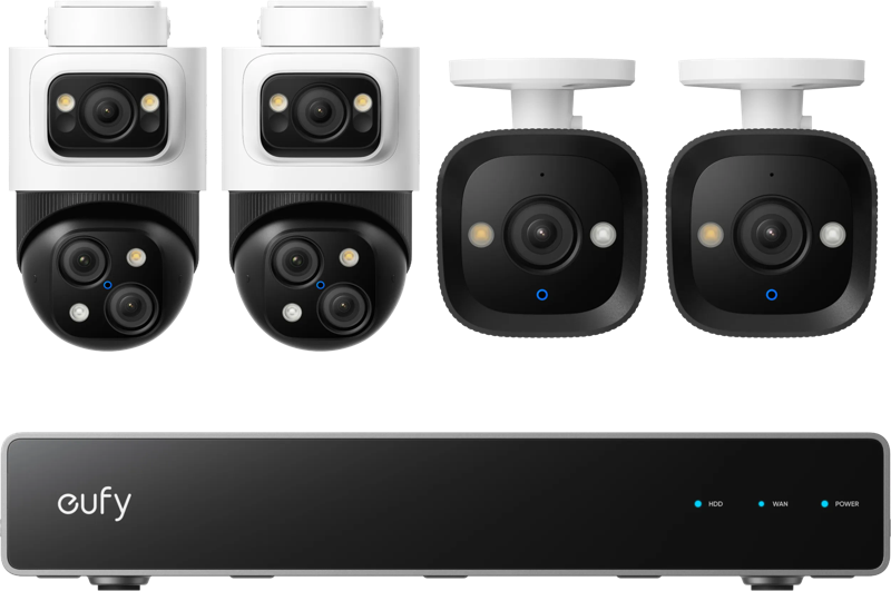 Eufy PoE Security System + NVR + S4 2-Pack + E40 2-Pack