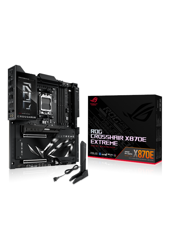 Asus ROG CROSSHAIR X870E EXTREME Moederbord - AMD X870E - AMD AM5 socket - DDR5 RAM - Extended ATX