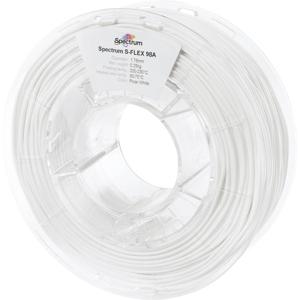 Spectrum Filaments 80522 S-Flex 98A Filament TPU Flexibel 1.75 mm 250 g Polar White, Polar-wit, Wit 1 stuk(s)
