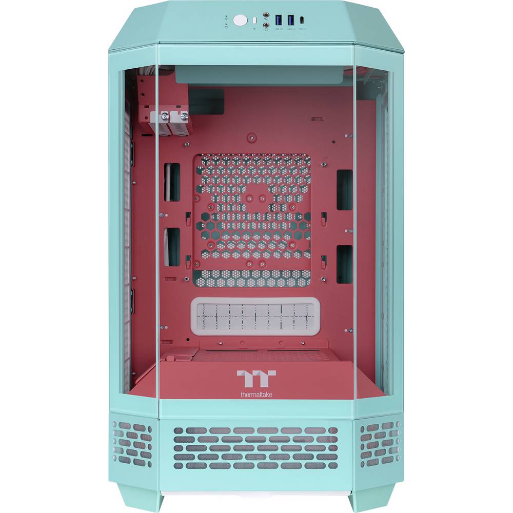Thermaltake The Tower 250 Mint Strawberry Mini-tower Gaming-behuizing Munt, Aardbeien