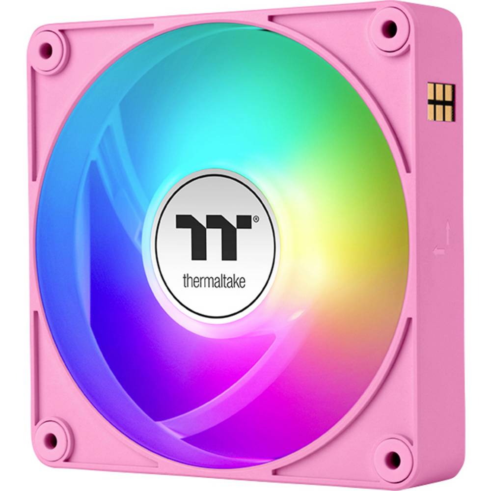 Thermaltake CT120 EX Reverse ARGB Sync PC Cooling Fan Pink 3 Pack PC-ventilator Pink (b x h x d) 120 x 120 x 25 mm