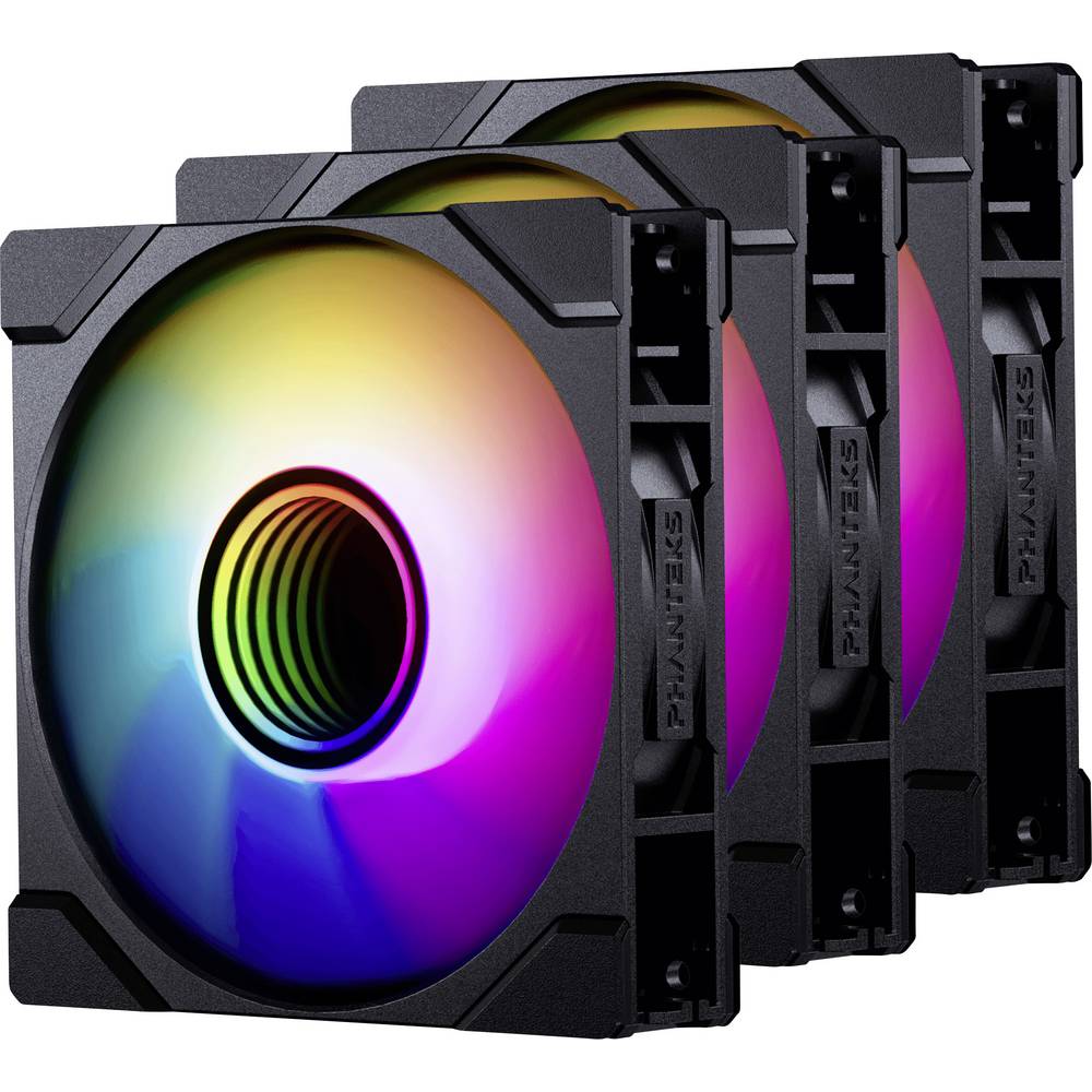 Phanteks PH-F120M25R_G2_DBK01_3P PC-ventilator Zwart (b x h x d) 120 x 25 x 120 m