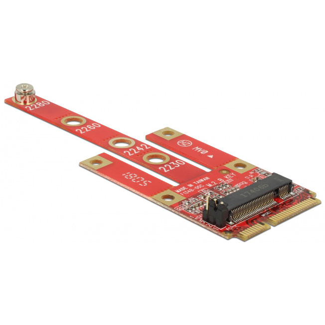 DeLOCK Converter Mini PCIe > M.2 Key B slot + Micro SIM Converter