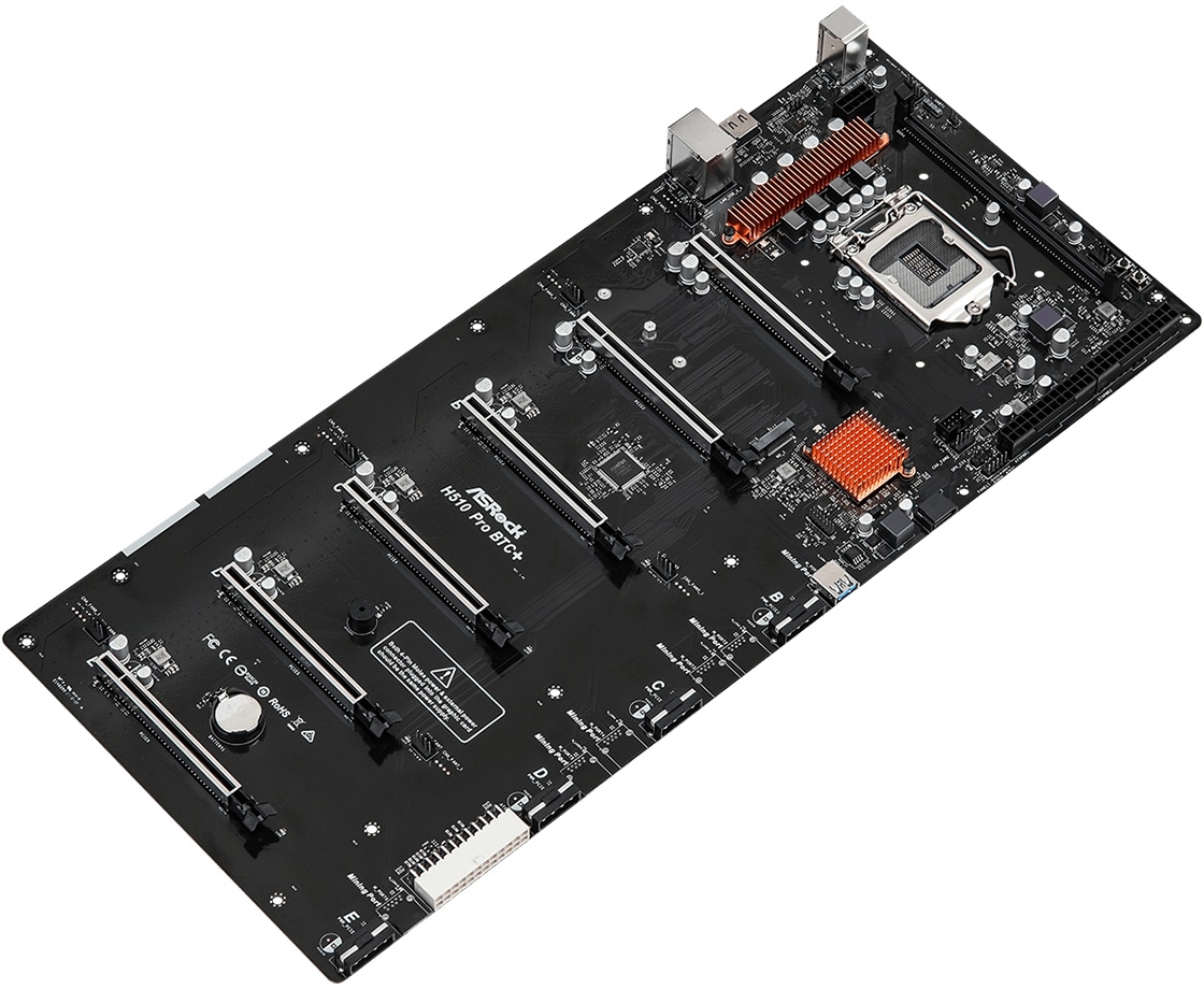 LalaShops ASRock H510 Pro BTC+ (Bitcoin/Ethereum) Mining Moederbord