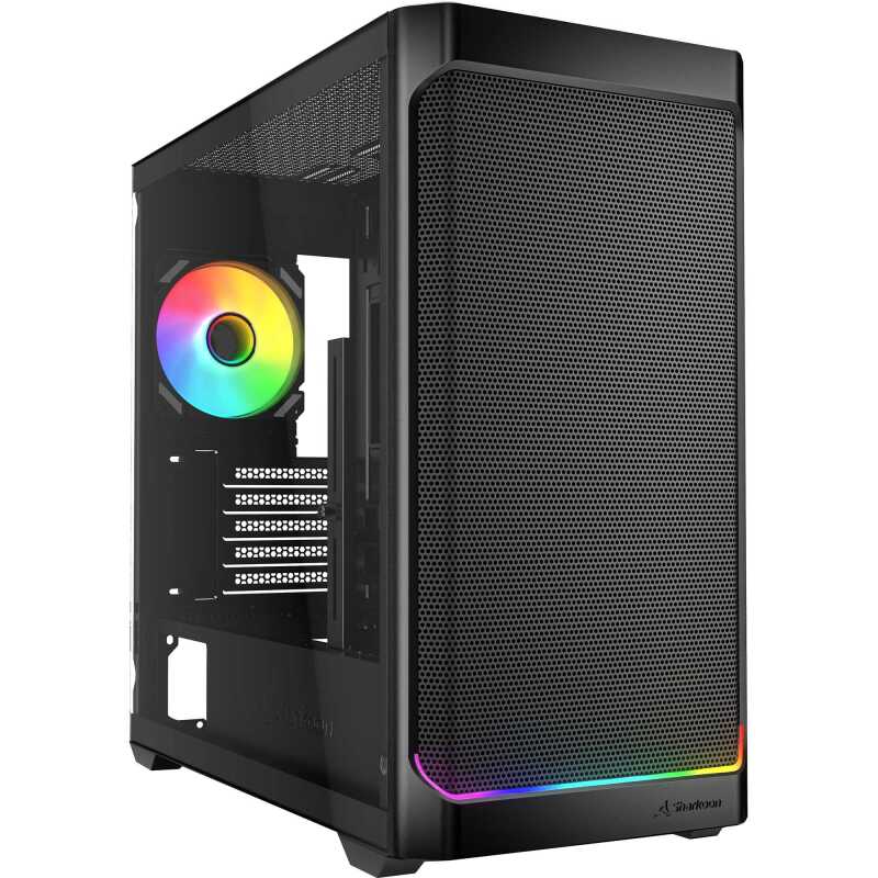 Sharkoon MK4W RGB Strip Tower behuizing
