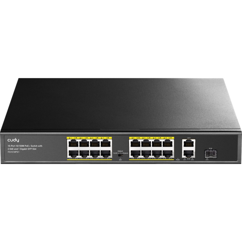 Cudy 16-Port 10/100M PoE+ Switch Switch