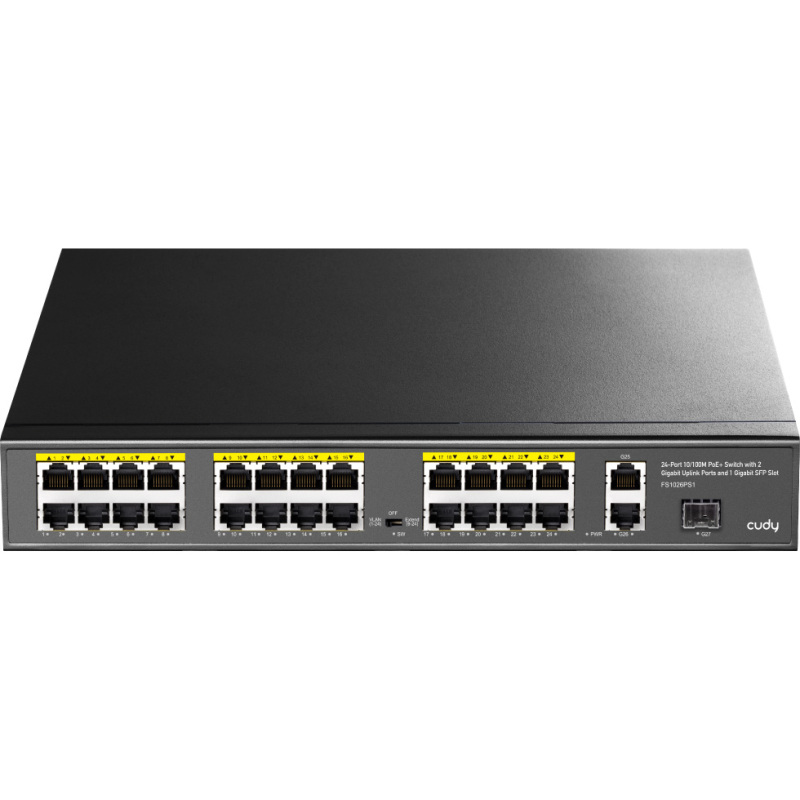 Cudy 24-Port 10/100M PoE+ Switch Switch