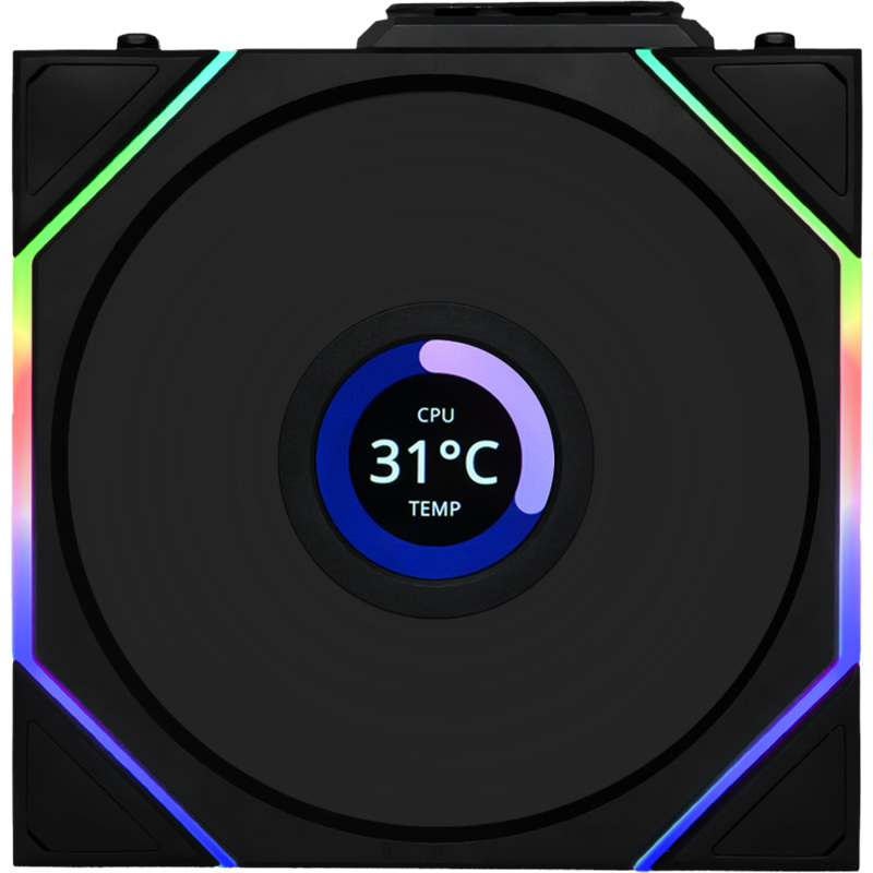 Lian Li UNI FAN TL120 LCD Reverse Blade Wireless Single Pack Case fan