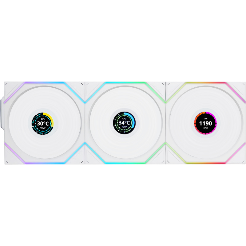 Lian Li UNI FAN TL120 LCD Wireless Triple Pack Case fan